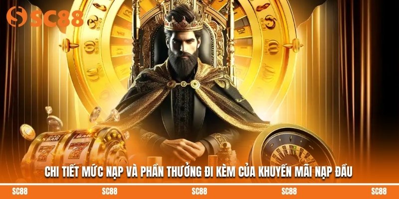 Chi tiết mức nạp và phần thưởng đi kèm của khuyến mãi nạp đầu