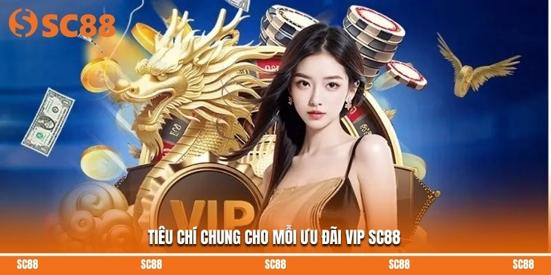 Tiêu chí chung cho mỗi ưu đãi VIP SC88